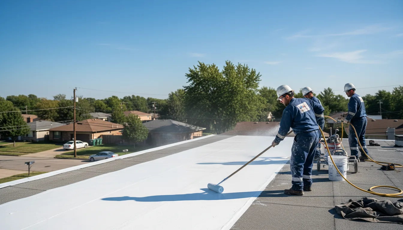 Commercial roof coating in Castalia, OH near me